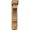 Ekena Millwork Balboa Craftsman Rough Sawn Bracket w/ Offset Brace, Western Red Cedar, 6"W x 26"D x 30"H BKT0604X26X30BOA04RWR - alternate 4